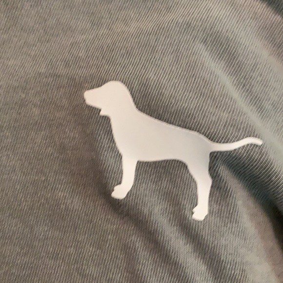 Grey VS pink hooded long sleeve with logo - Picture 4 of 8